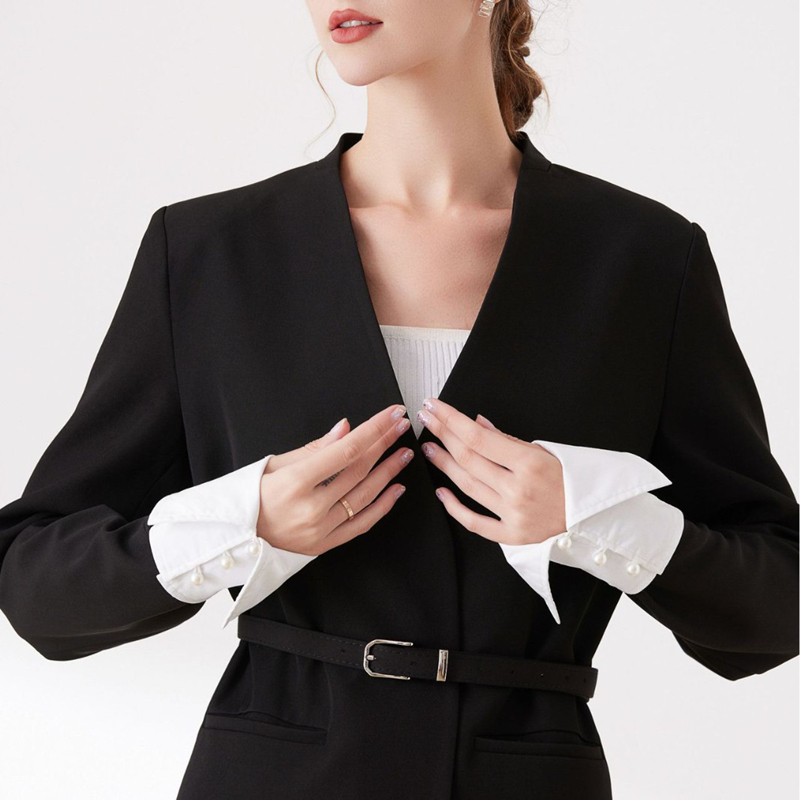 Women'S Accessories Clothing - Camicia da ufficio elegante fai-da-te Polsini