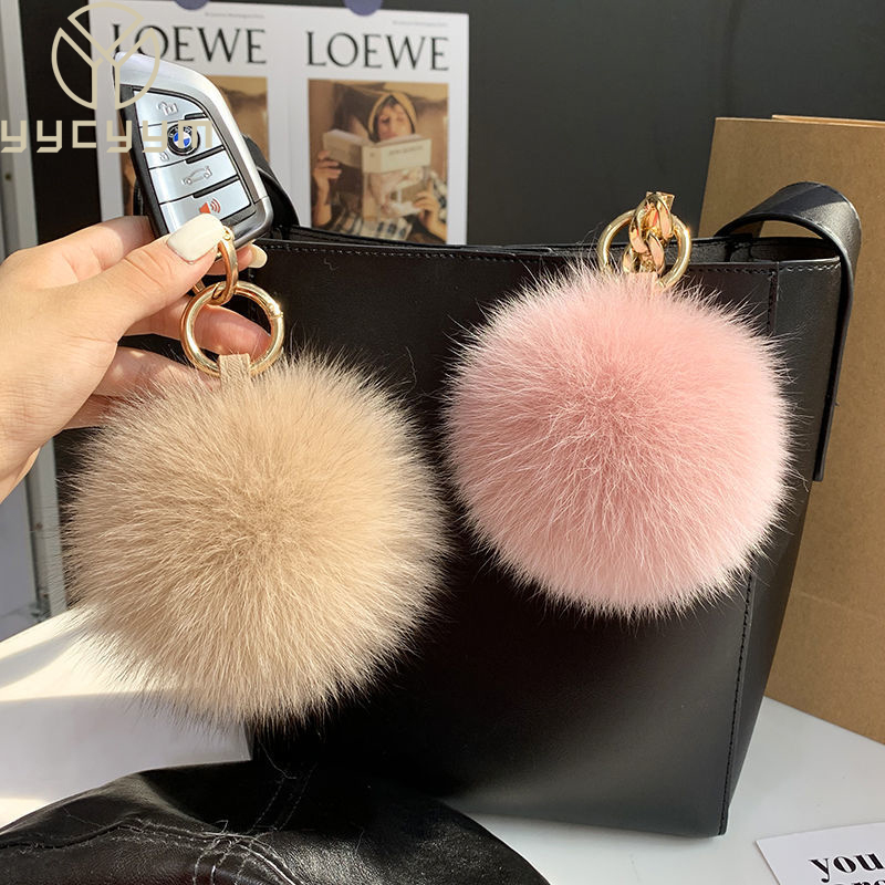 Women'S Emo Accessories - 2024 Soffice Reale Palla di Pelliccia