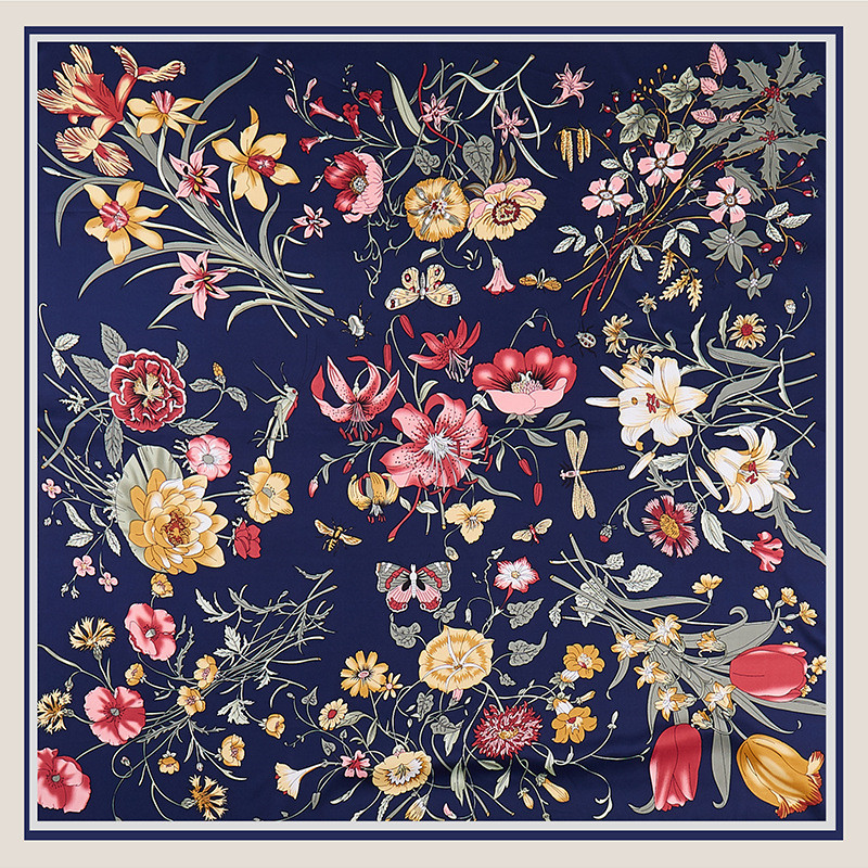 Silk Scarf Square - POBING Sciarpa di seta twill Donna