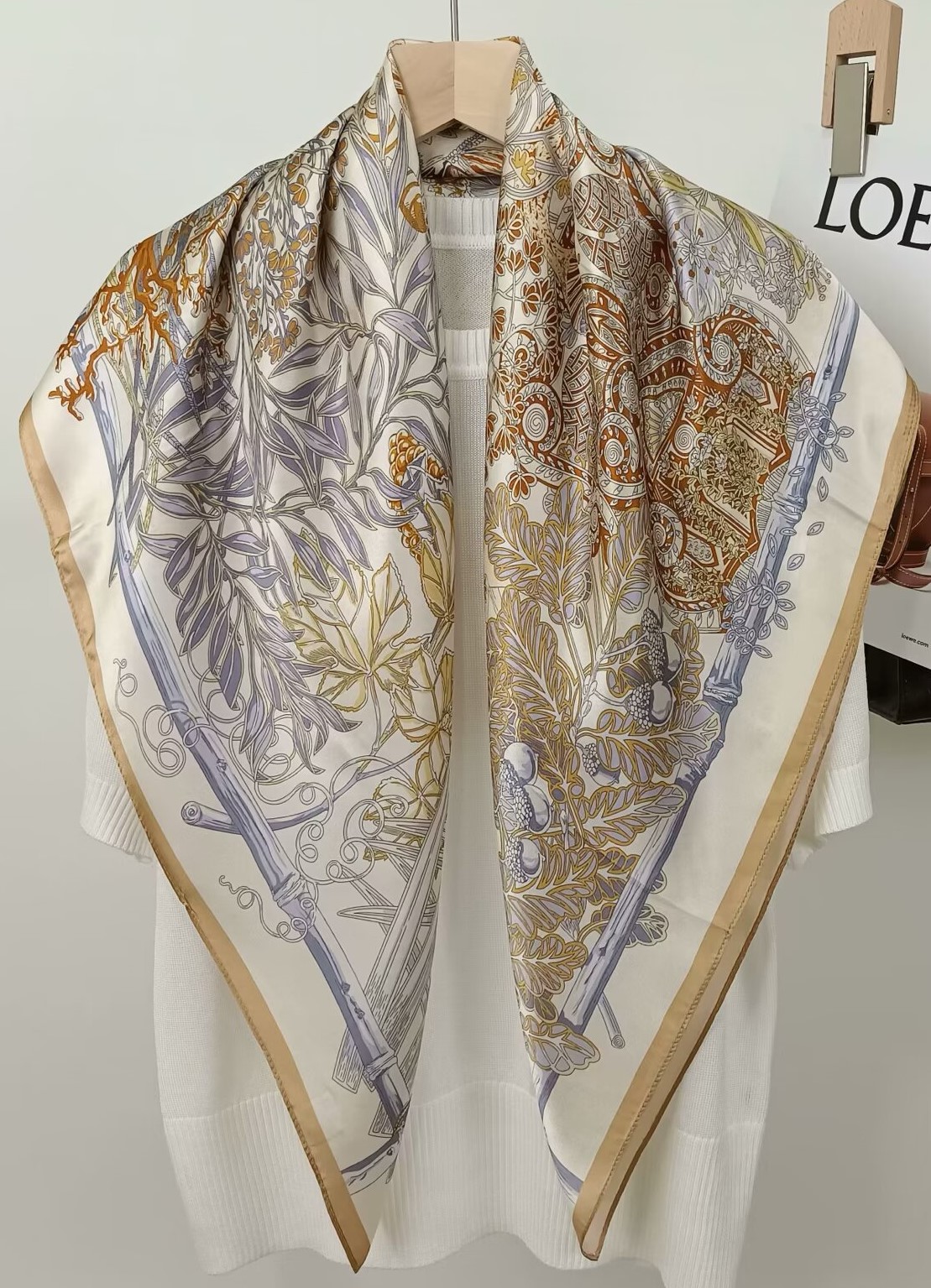 Silk Scarf Square - Sciarpa Quadrata Stampata in Seta di