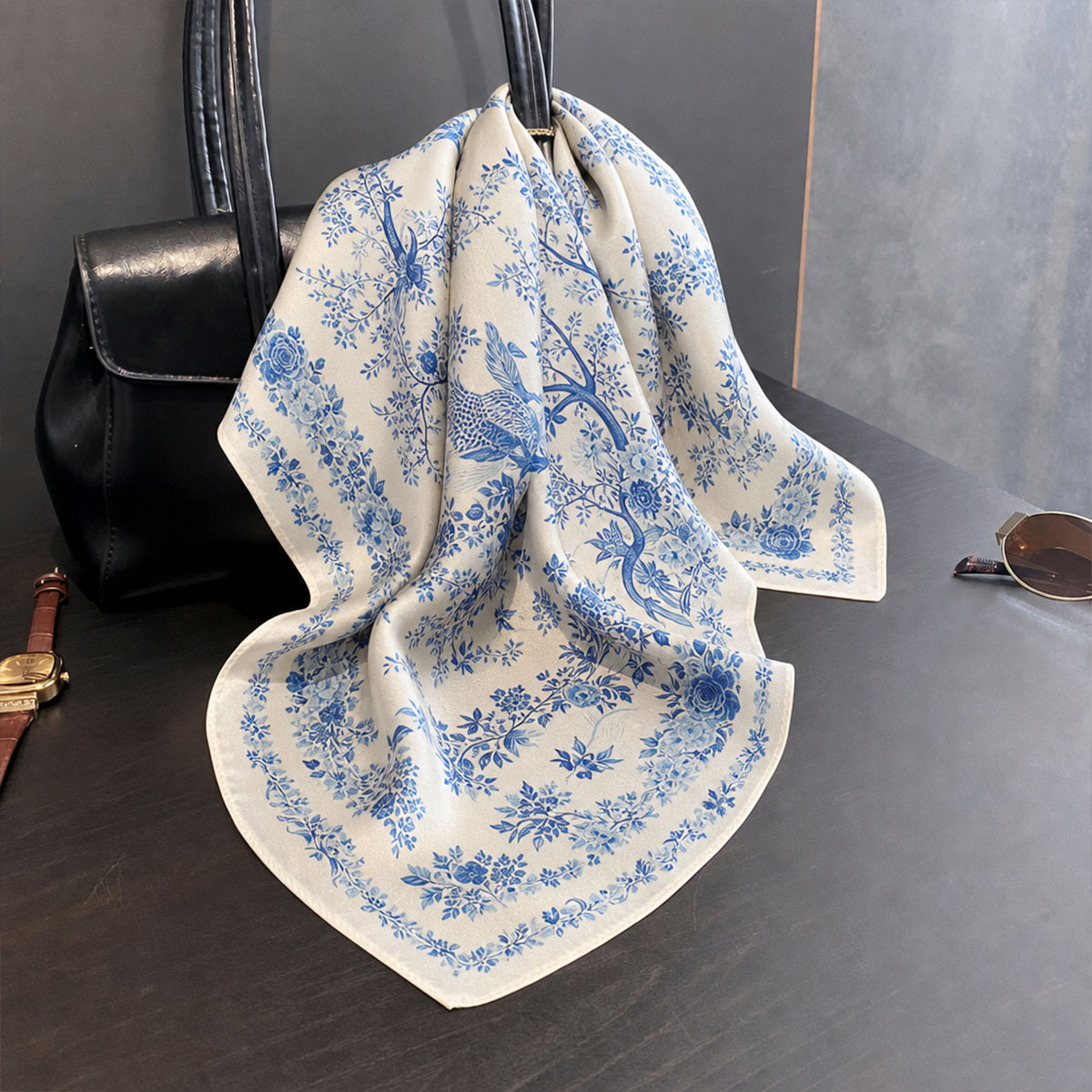 Sciarpa in seta 100% autentica - Silk Scarf Square recensione e prezzo