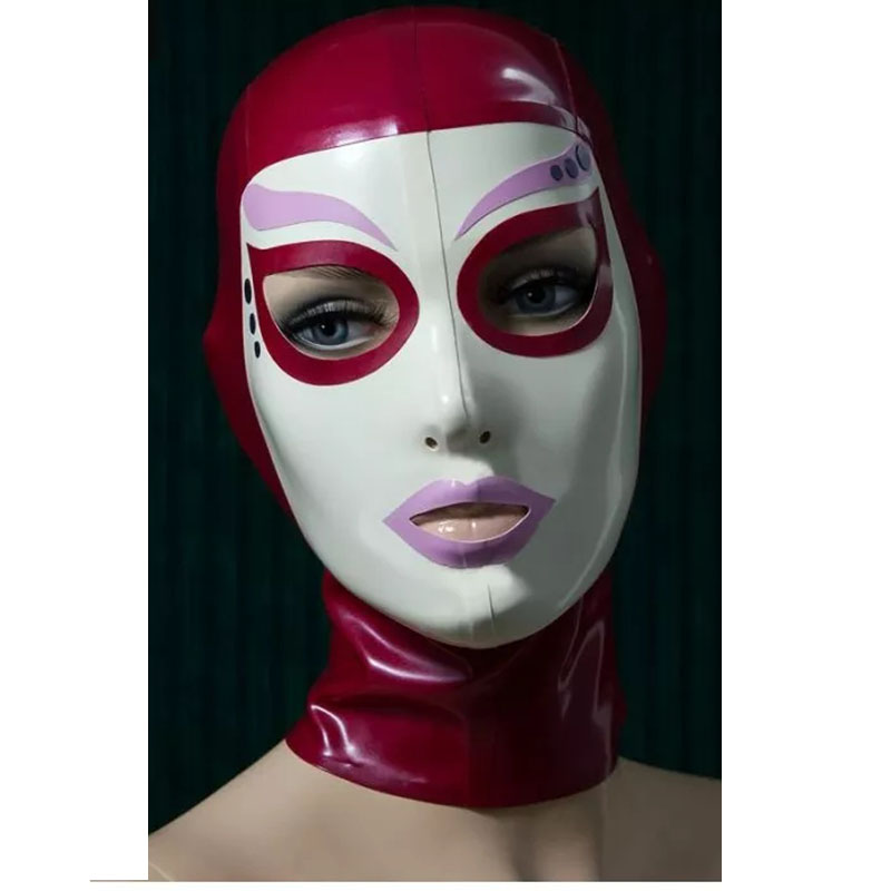 Maschera di gomma con cappucci - Women'S Red Accessories recensione e prezzo