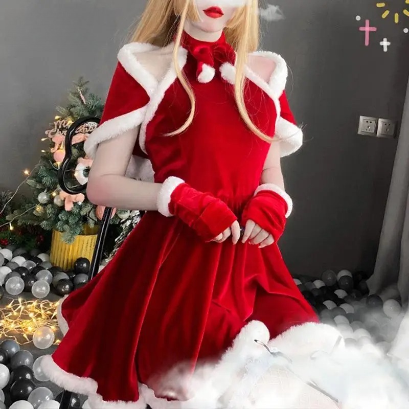 Costume da Cosplay Natalizio,  - Women'S Red Accessories recensione e prezzo