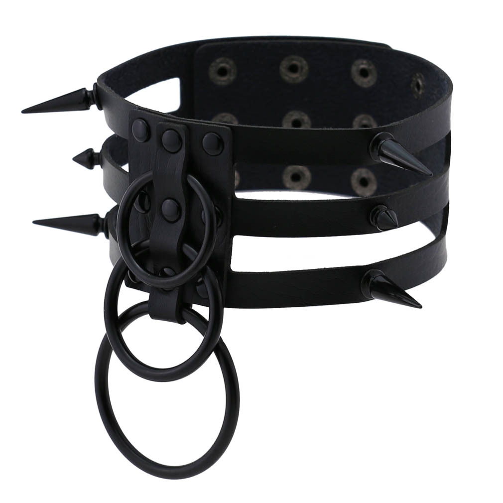 Moda donna uomo rivetto nero i - Women'S Emo Accessories recensione e prezzo
