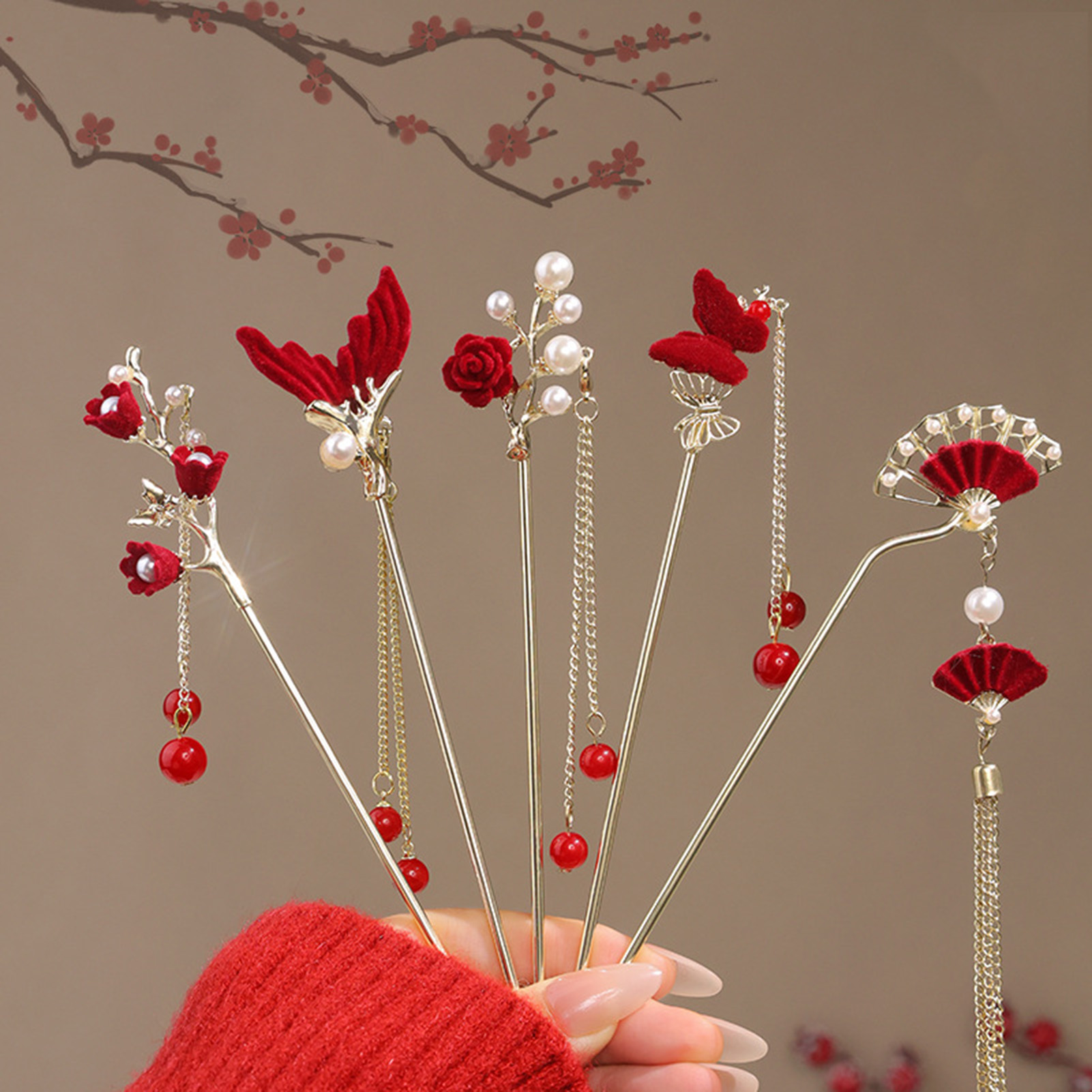 Fermaglio per capelli a forma  - Women'S Red Accessories recensione e prezzo