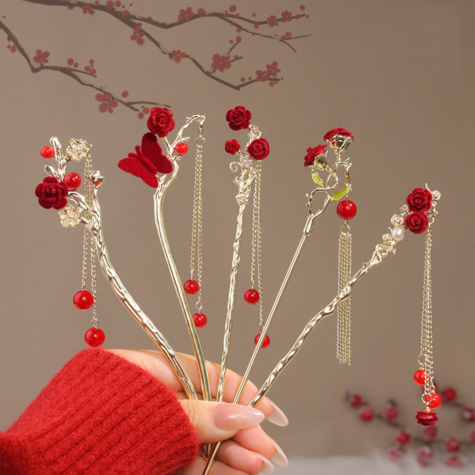 Fermaglio per capelli a forma  - Women'S Red Accessories recensione e prezzo